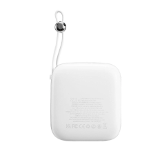 Joyroom powerbank 10000mAh Jelly Series 22.5W with built-in Lightning cable white (JR-L003)