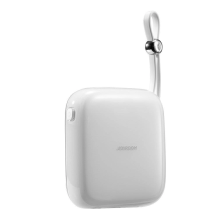 Joyroom powerbank 10000mAh Jelly Series 22.5W with built-in Lightning cable white (JR-L003)