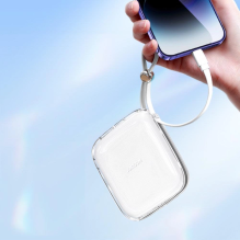 Joyroom powerbank 10000mAh Jelly Series 22.5W with built-in Lightning cable white (JR-L003)