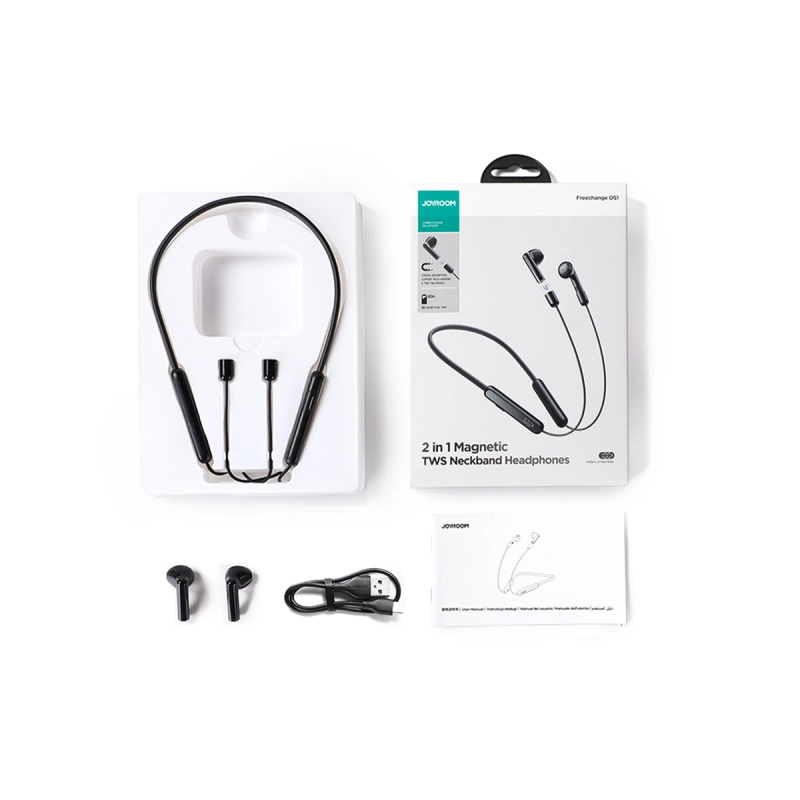 Joyroom DS1 sports wireless neckband headphones - black