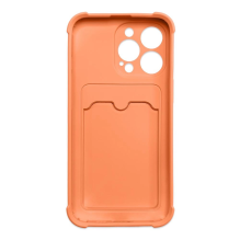 Card Armor Case Pouch Cover For Samsung Galaxy A22 4G Card Wallet Silicone Armor Cover Air Bag Orange