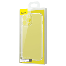 Baseus Frosted Glass Case Cover for iPhone 13 Pro Max Hard Cover with Gel Frame Transparent (ARWS000202)