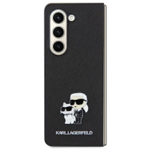 Karl Lagerfeld Saffiano Karl&amp;Choupette Pin case for Samsung Galaxy A35 - black