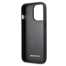 AMG AMHCP13XGSEBK iPhone 13 Pro Max 6,7&quot; czarny / black hardcase Leather Debossed Lines