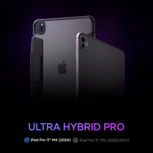 Spigen Ultra Hybrid Pro case for iPad Pro 11&quot; 2024 - black