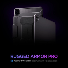 Spigen Rugged Armor Pro case for iPad Pro 11&quot; 2024 - black