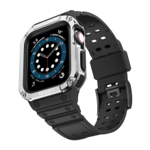 Apsaugokite dirželio juostą su dėklu, skirtu Apple Watch 7 / SE (41 / 40 / 38 mm) dėklu, šarvuotu laikrodžio dangteliu, 