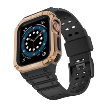 Apsaugos dirželio dėklo apyrankė, skirta Apple Watch 7/6/5/4/3/2/SE (45/44/42 mm) dėklas, šarvais laikrodžio dangtelis j