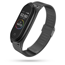 Tech-Protect MilaneseBand dirželis, skirtas Xiaomi Mi Smart Band 5 / 6 / 6 NFC - juodas