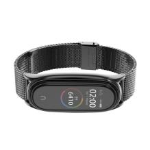 Tech-Protect MilaneseBand dirželis, skirtas Xiaomi Mi Smart Band 5 / 6 / 6 NFC - juodas