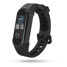 Tech-Protect Armor dirželis, skirtas Xiaomi Mi Smart Band 5 / 6 / 6 NFC - juodas