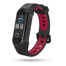 Tech-Protect Armor strap for Xiaomi Mi Smart Band 5 / 6 / 6 NFC - black and red