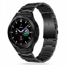 Tech-Protect nerūdijančio plieno apyrankė, skirta Samsung Galaxy Watch 4 / 5 / 5 Pro / 6 / 7 / FE - juoda