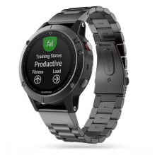 Tech-Protect nerūdijančio plieno apyrankė, skirta Garmin Fenix ​​5 / 6 / 6 Pro / 7 - juoda