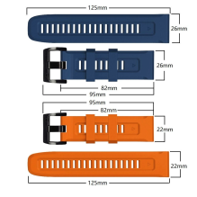 Tech-Protect IconBand strap for Garmin Fenix 5 / 6 / 6 Pro / 7 - orange