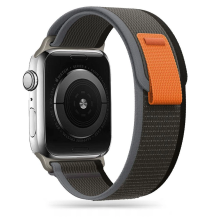 Tech-Protect nailoninis dirželis, skirtas Apple Watch 4/5/6/7/8/9/SE/Ultra 1/2 (42/44/45/49 mm) – juoda ir oranžinė