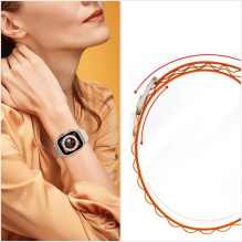 Tech-Protect Nylon Pro dirželis, skirtas Samsung Galaxy Watch 4 / 5 / 5 Pro / 6 / 7 / FE - oranžinė