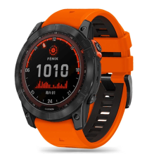 Tech-Protect IconBand Pro Strap for Garmin Fenix 3 / 5X / 3HR / 5X Plus / 6X / 6X Pro / 7X - Orange &amp; Black