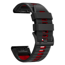 Tech-Protect IconBand Pro dirželis, skirtas Garmin Fenix ​​3 / 5X / 3HR / 5X Plus / 6X / 6X Pro / 7X - juoda ir raudona