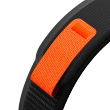 Tech-Protect nailoninis dirželis, skirtas Garmin Fenix ​​3 / 5X / 3HR / 5X Plus / 6X / 6X Pro / 7X - juoda ir oranžinė