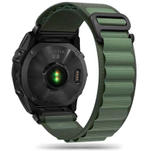 Tech-Protect Nylon Pro dirželis, skirtas Garmin Fenix ​​5 / 6 / 6 Pro / 7 - tamsiai žalia