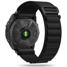 Tech-Protect Nylon Pro dirželis, skirtas Garmin Fenix ​​3 / 5X / 3HR / 5X Plus / 6X / 6X Pro / 7X - juodas