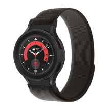 Tech-Protect nailoninis dirželis, skirtas Samsung Galaxy Watch 4 / 5 / 5 Pro / 6 / 7 / FE - juoda ir oranžinė