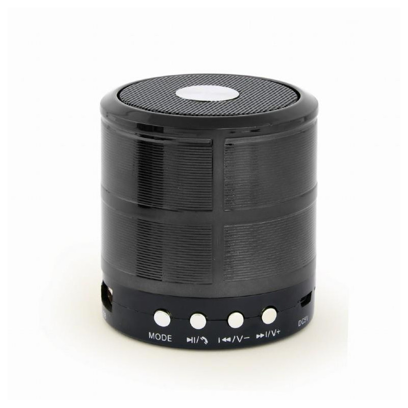 Portable Speaker GEMBIRD Black Portable/ Wireless 1xMicro-USB 1xStereo jack 3.5mm 1xMicroSD Card Slot Bluetooth SPK-BT-0