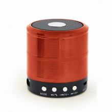 Nešiojamas garsiakalbis GEMBIRD raudonas nešiojamas / belaidis 1 x Micro USB 1 x stereo lizdas 3,5 mm 1 x MicroSD kortel