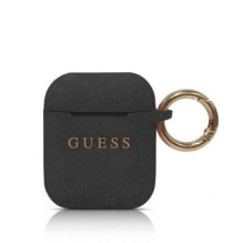 Guess - Guess Silicone Case for AirPods 1 / 2 Black