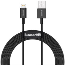 Baseus - Baseus CALYS-C01 Superior Fast Charging Data Cable USB-Lightning 2.4A 2m Black