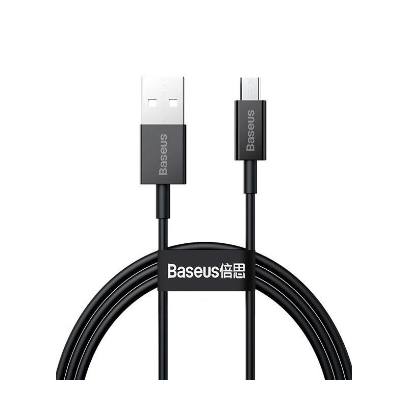 Baseus - Baseus CAMYS-A01 Superior Fast Charging Data Cable MicroUSB 2A 2m Black