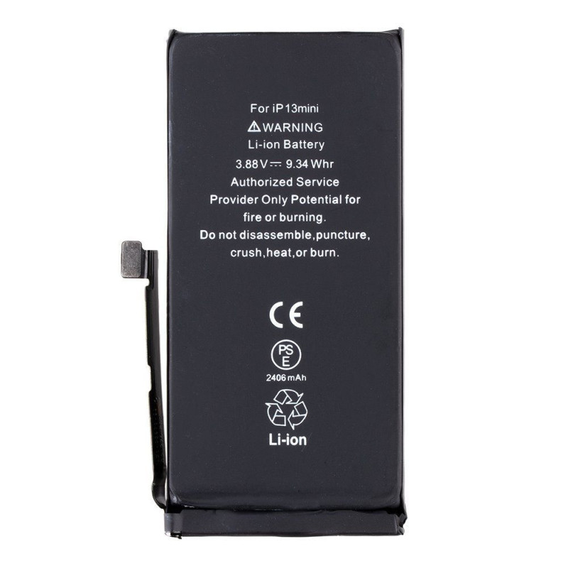 - iPhone 13 mini 2406 mAh ličio jonų akumuliatorius (masinis)