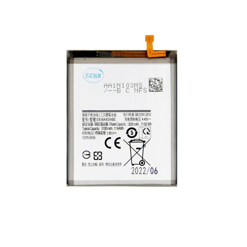 - EB-BA405ABE akumuliatorius, skirtas Samsung Li-Ion 3100mAh (OEM)