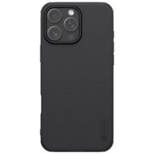 Nillkin - Nillkin Super Frosted PRO Back Cover for Apple iPhone 16 Pro Max Black