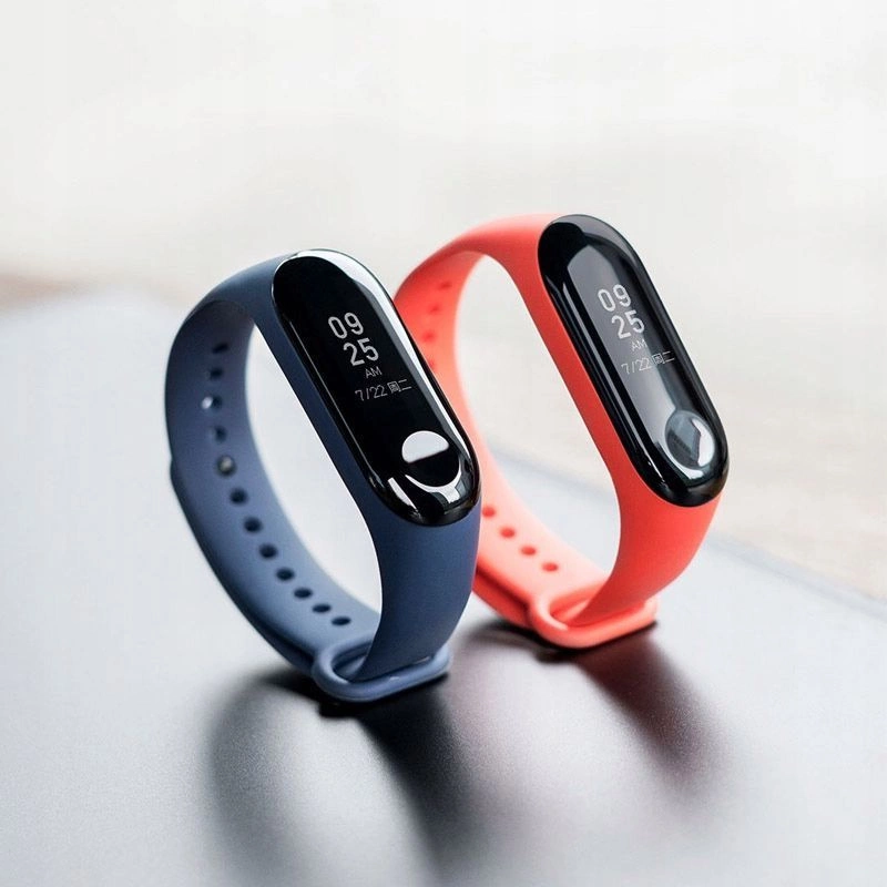 Tech-Protect Smooth dėklas, skirtas Xiaomi Mi Band 3/4 - juoda ir raudona