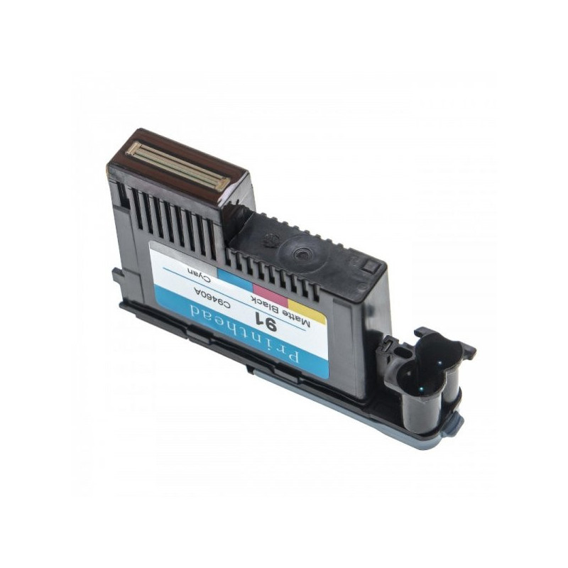 Printhead (refurbished) for HP 91 like C9460A, matt black and cyan