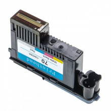 Printhead (refurbished) for HP 70 like C9409A, matt black and red