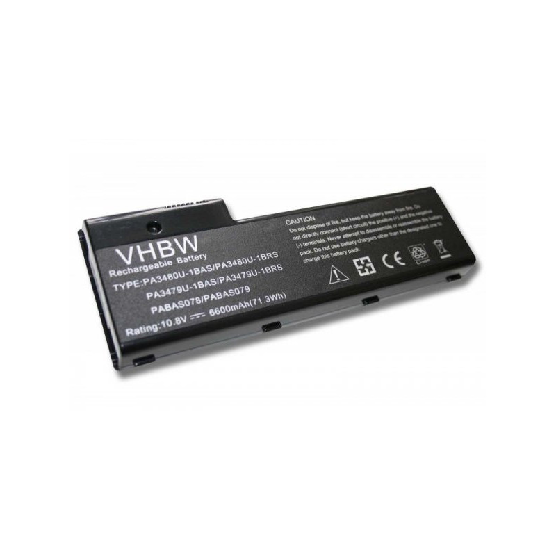 BATTERY for Toshiba Satellite P100 u.a. 6600mAh