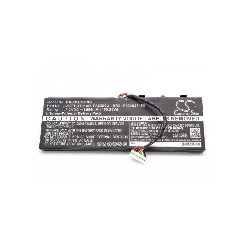 BATTERY for Toshiba Satellite L10T, L15W etc. 3650mah