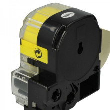 Tape cassette replaces Epson LC-7WBW, 36mm, black on yellow