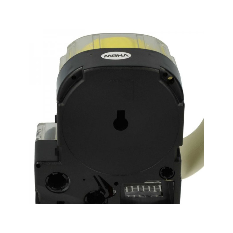 Tape cassette replaces Epson LC-7WBW, 36mm, black on yellow