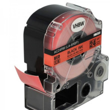 Tape cassette replaces Epson LC-6YRN, 24mm, black on red