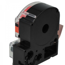 Tape cassette replaces Epson LC-6YRN, 24mm, black on red