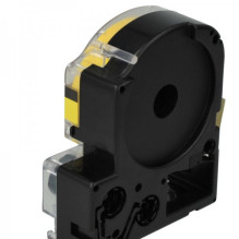 Tape cassette replaces Epson LC-5YBW, 18mm, black on yellow