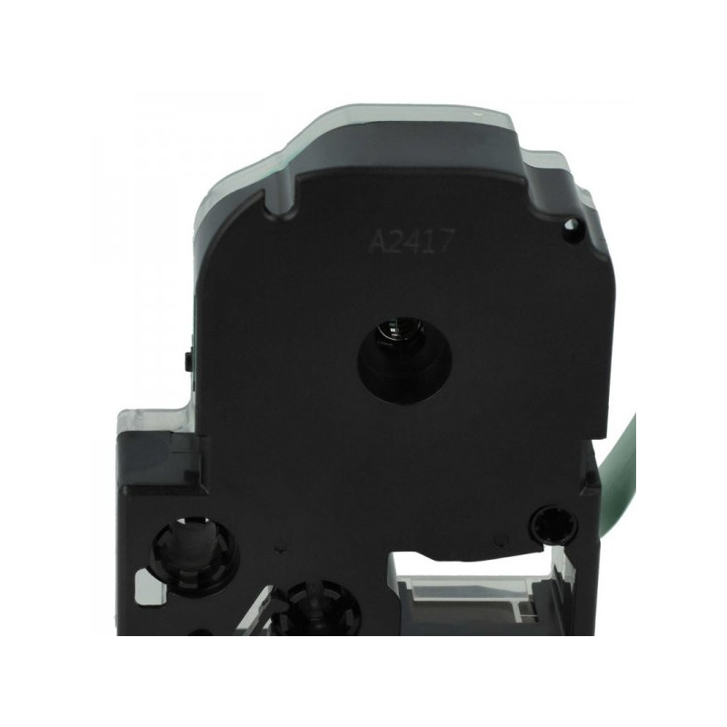 Tape cassette replaces Epson LC-5GBP, 18mm, black on green