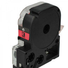 Tape cassette replaces Epson LC-3YRN, 9mm, black on red