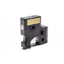 Tape cassette replaces Dymo 40923 9mm, black on gold