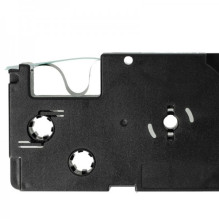 Tape cassette replaces Casio XR-9GN 9mm, black on green