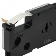 Tape cassette replaces Casio XR-9GD, 9mm, black on gold